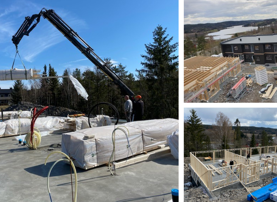 bildet viser et byggeprosjekt