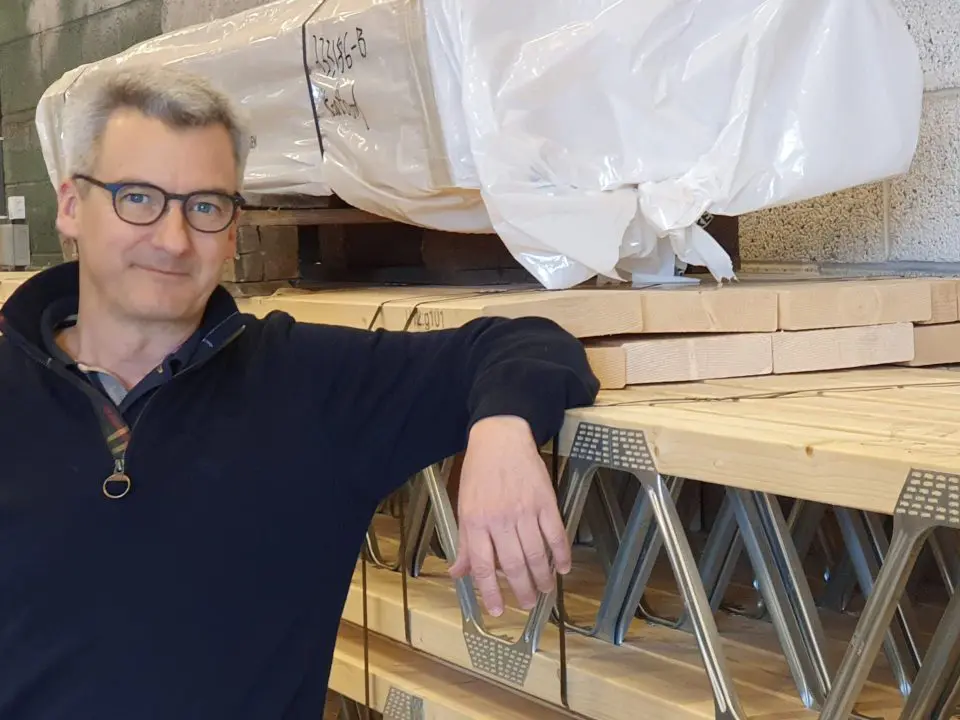 Bildet viser Brede Bredesen Opset med Posi-Joist systemet